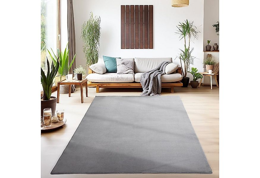 SIMPEX24 Teppich Unicolor - Einfarbig, Läufer, Höhe: 7 mm, Kurzflor Rund Te günstig online kaufen