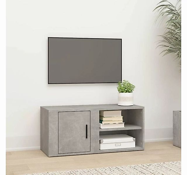 furnicato TV-Schrank Betongrau 80x31,5x36 cm Holzwerkstoff günstig online kaufen
