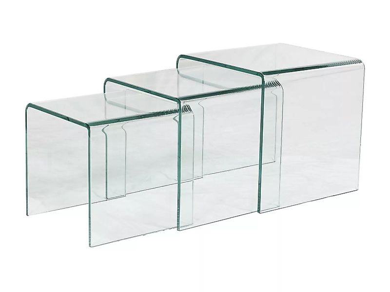 Beistelltisch 3er-Set - Glas Design - MINKA günstig online kaufen