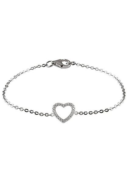 UNIKE JEWELLERY Armkette MEANINGFUL HEART HERZ, UK.PU.1205.0004, mit Zirkon günstig online kaufen