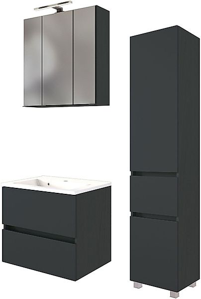 welltime Badmöbel-Set »Welltime Möbel Baabe Waschtisch-Set 3tlg. oder 5tlg. günstig online kaufen