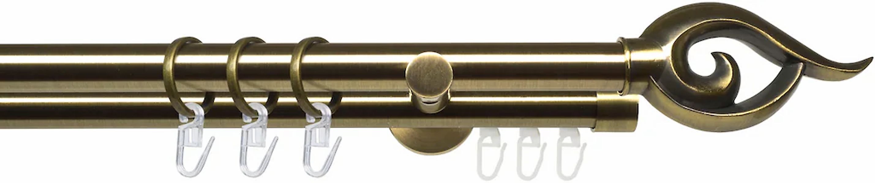 Liedeco Gardinenstange "Stilgarnitur 20 mm Blues Bessie" Ø 2 mm 2 läufig-lä günstig online kaufen