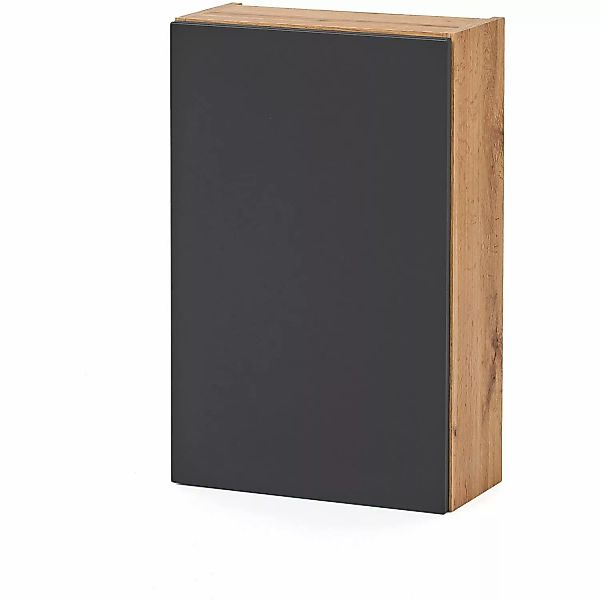 Held Möbel Hängeschrank Salerno 40 cm matt Weiß-Wotaneiche günstig online kaufen