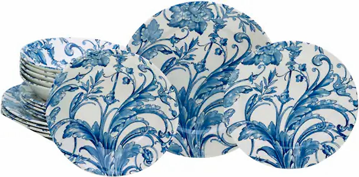 CreaTable Teller-Set »Venecia, Tellerset 18-tlg« Traditionell, Nostalgie günstig online kaufen