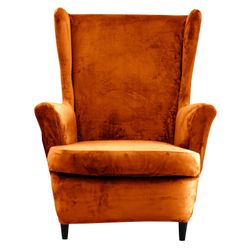 Rosnek Sesselhusse Samt, Stretch, für Ohrensessel günstig online kaufen