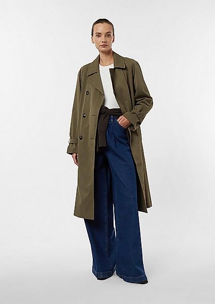 comma Trenchcoat Outdoor-Mantel Klassischer Trenchcoat mit Bindegürtel günstig online kaufen