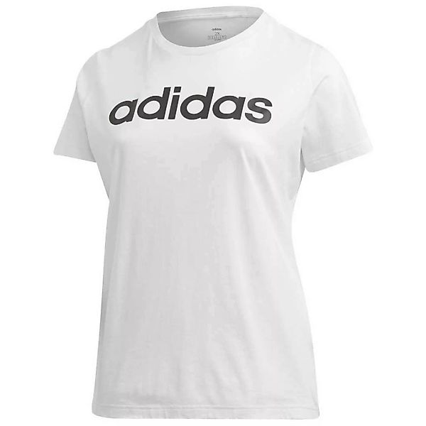 Adidas Essentials Linear Big Kurzarm T-shirt 2X White / Black günstig online kaufen
