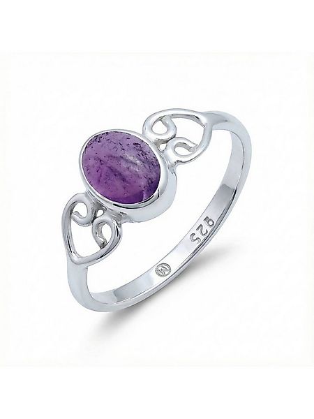 mantraroma Silberring ORITI aus 925 Silber mit Amethyst (Ring mit Schmuckbe günstig online kaufen
