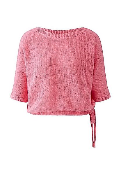 Oui Rundhalspullover Pullover Baumwollmischung günstig online kaufen