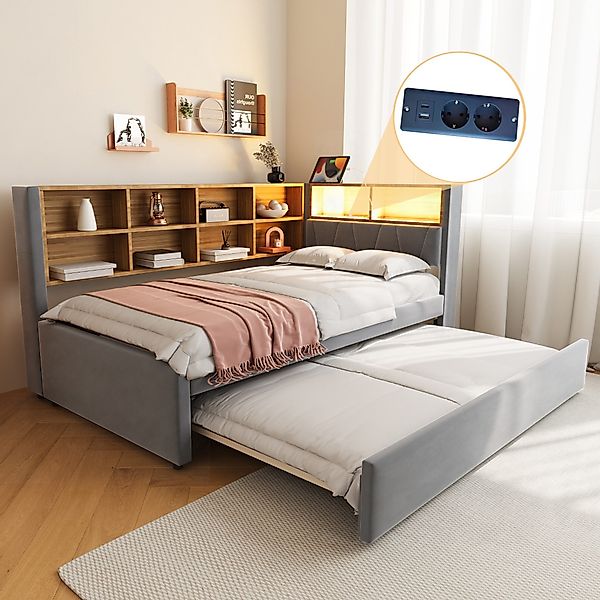 OKWISH Kinderbett Schlafsofa Funktionsbett Stauraumbett (Multifunktionales günstig online kaufen