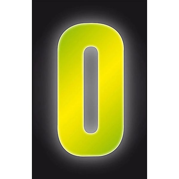 Conacord Klebezahl 0 Reflektierend 17 cm Gelb günstig online kaufen