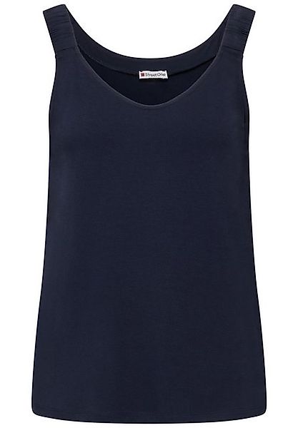 STREET ONE Shirttop - sommerliches Top ärmellos - Sommertop einfarbig günstig online kaufen