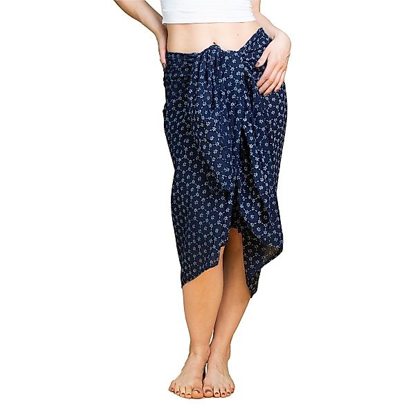 PANASIAM Pareo Sarong Baumwolle Indigo Bikini günstig online kaufen