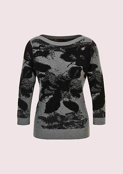 MADELEINE Longpullover "Jacquardpullover Strickpullover mit U-Boot-Ausschni günstig online kaufen