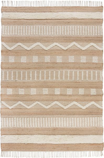 FLAIR RUGS Teppich "Medina, mit abstraktem Streifenmuster" rechteckig 12 mm günstig online kaufen