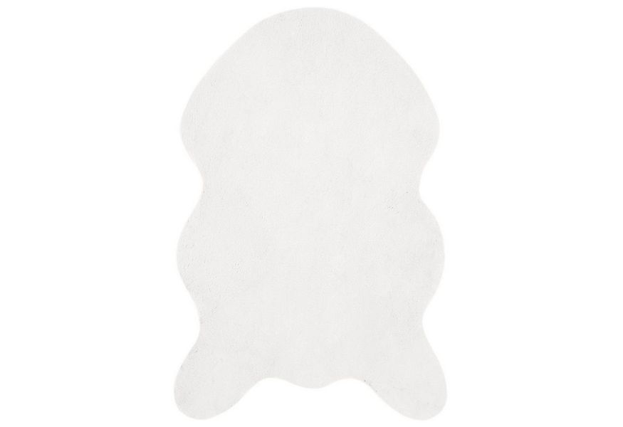 vidaXL Teppich Kunstfell Hasen Teppich Olite Weiß 50 x 80 cm Polyester, Rec günstig online kaufen