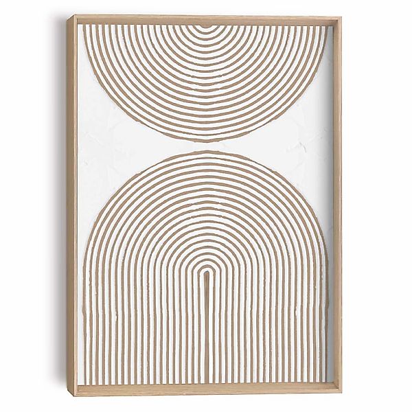 Reinders Wandbild "Reliefbögen", Wohnzimmer - Beige - MDF - Abstrakt - 30x4 günstig online kaufen