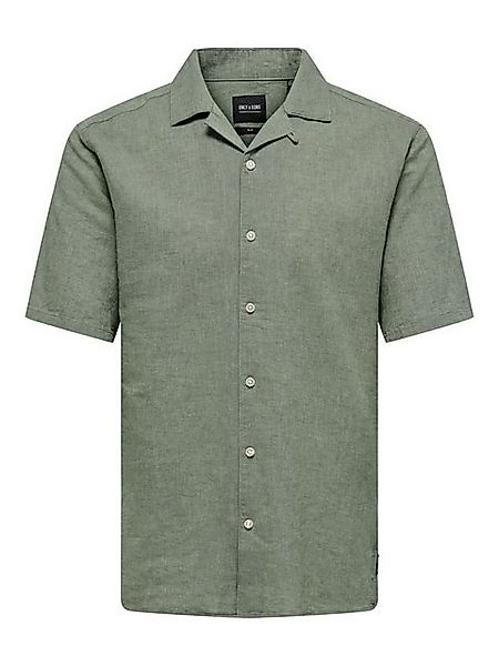 ONLY & SONS Kurzarmhemd "ONSCAIDEN SS SOLID RESORT LINEN NOOS" günstig online kaufen