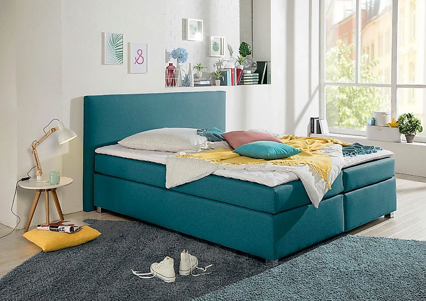 Home affaire Boxspringbett "Eliana" inkl. Topper, in 4 Breiten, 3 Matratzen günstig online kaufen