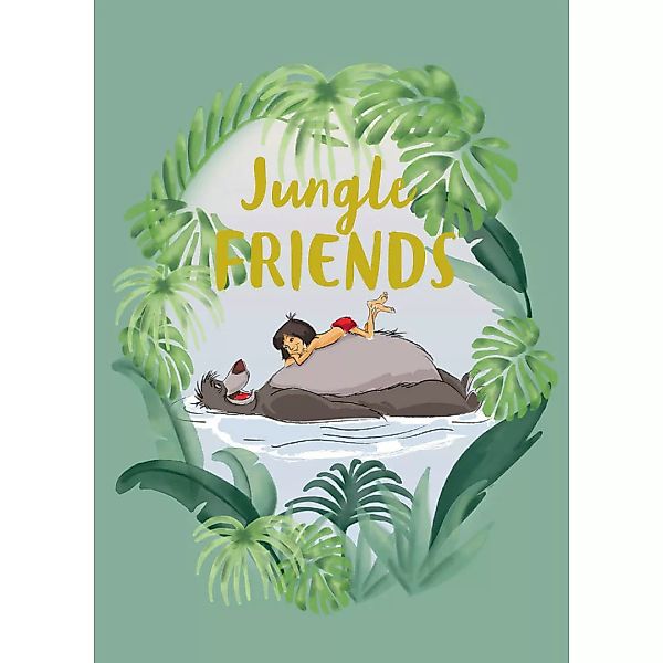KOMAR Wandbild - Jungle Book Friends - Größe: 50 x 70 cm mehrfarbig Gr. one günstig online kaufen
