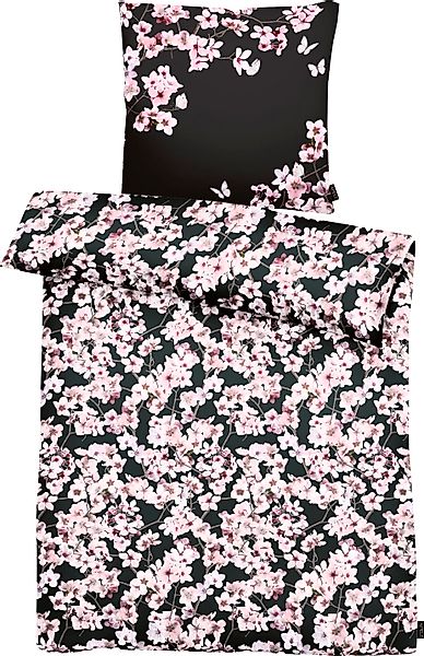 APELT Bettwäsche "Blossom" 2 Stk. tlg. kunstvoll gemalte Kirschblütenzweige günstig online kaufen