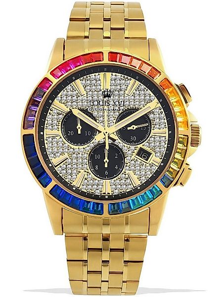 LOUIS XVI Quarzuhr Louis XVI LXVI1120 Majeste Iced Out Chronograph Herrenuh günstig online kaufen