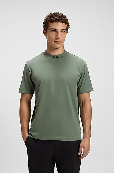 BOSS GREEN T-Shirt Tee Collar Zone mit Logo am Ausschnitt günstig online kaufen