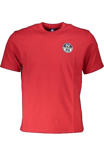 North Sails T-Shirt Herren Kurzarm T-Shirt Rot mit Rundhals und günstig online kaufen