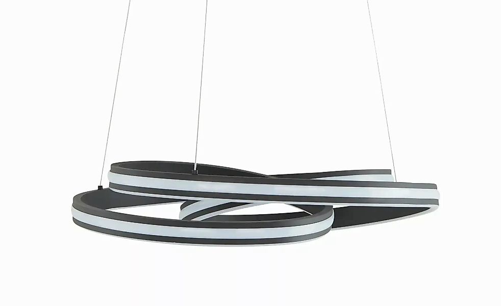 Trio LED-Pendelleuchte  schwarz ´gedreht´   ¦ schwarz ¦ Maße (cm): H: 150 günstig online kaufen