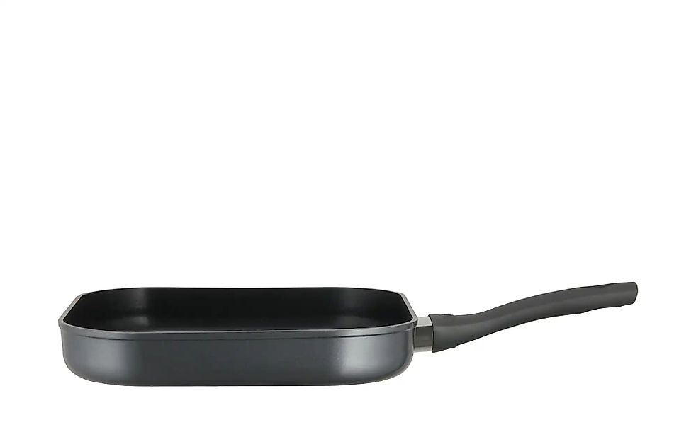 KHG Grillpfanne   ¦ grau ¦ Aluminium ¦ Maße (cm): B: 28 H: 4,5  Ø: 28 Töpfe günstig online kaufen