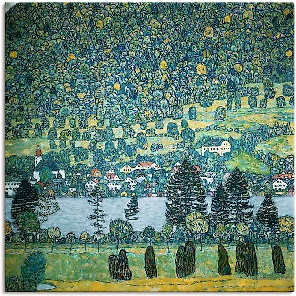 Artland Leinwandbild "Waldabhang in Unterach am Attersee", Wald, (1 St.), a günstig online kaufen