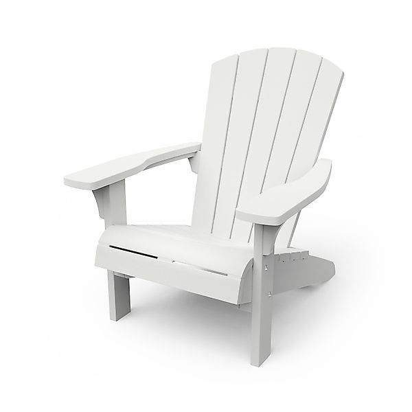 Keter Gartensessel Adirondack Troy weiß, Strandstuhl, Beachstuhl, Loungestu günstig online kaufen