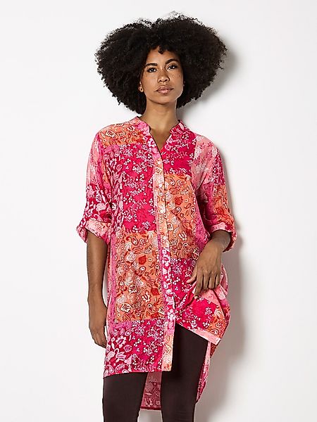 Apricot Longbluse Hemdbluse, im Patchwork-Design günstig online kaufen