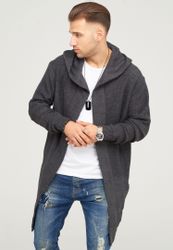 behype Strickjacke "JAROMIR" mit kuscheliger Kapuze günstig online kaufen