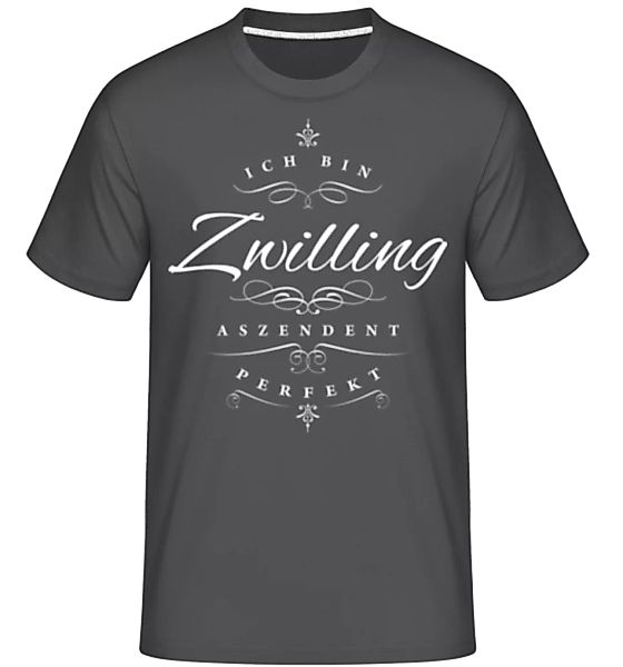 Ich Bin Zwilling Aszendent Perfekt · Shirtinator Männer T-Shirt günstig online kaufen