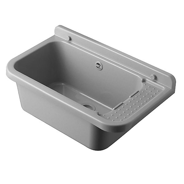 Hydroland Waschbecken GRAU 60, Kunststoff Spülbecken günstig online kaufen