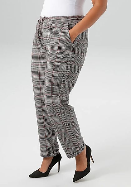 Aniston PLUS Schlupfhose in trendigen Karodessin günstig online kaufen