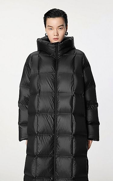 JNBY Daunenmantel Damen klassischer Daunenmantel mit Taschen, Kapuze und Ka günstig online kaufen