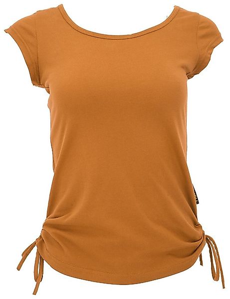 Guru-Shop T-Shirt Yoga T-Shirt aus Bio-Baumwolle - curry Festival, Ethno St günstig online kaufen