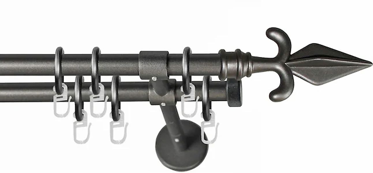 GARESA Gardinenstange »RUSTIKA« Ø 16 mm 2 läufig-läufig Wunschmaßlänge;Träg günstig online kaufen