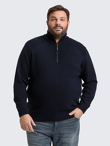 TOM TAILOR PLUS Strickpullover Pullover & Strickjacken Plus Size - Troyer S günstig online kaufen