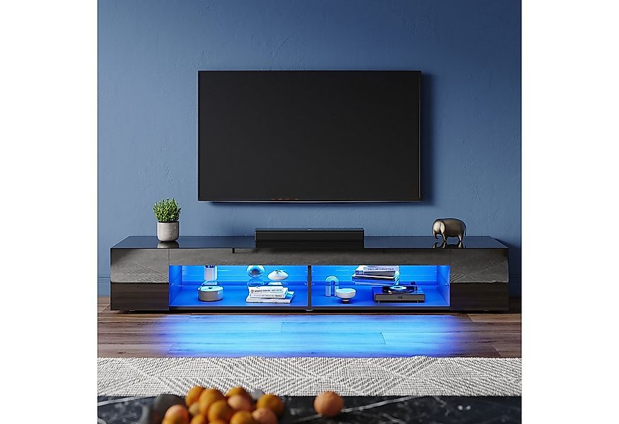 SONNI Lowboard TV Schrank schwarz/weiß, Lange 135/160/180cm, TV günstig online kaufen