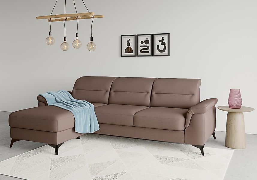 sit&more Ecksofa "Sinatra L-Form" mit Recamiere, optional mit Kopfteilverst günstig online kaufen