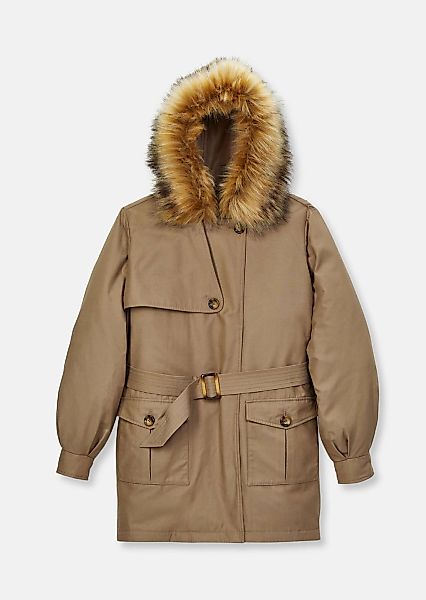 MADELEINE Trenchcoat "Parka Parka mit Kapuze und abnehmbarem Fake-Fur" günstig online kaufen