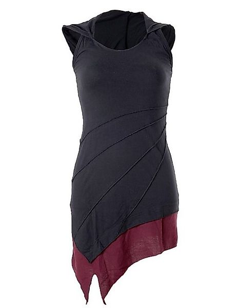 Vishes Neckholderkleid Mini Kleid Neckholder zweifarbig Zipfelkleid Hippie, günstig online kaufen