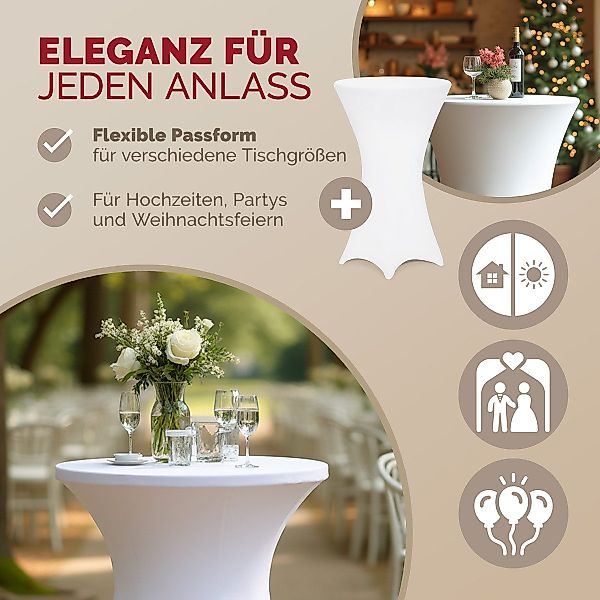 Detex Stehtischhusse, Flexibel Passform, 30° waschbar, günstig online kaufen
