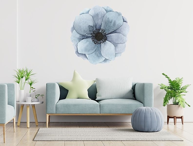 queence Wandtattoo »Kamela«, (1 St.), Selbstklebend, Sticker, Blume, Wandst günstig online kaufen