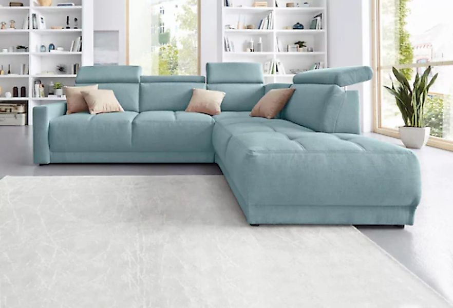 DOMO collection Ecksofa "Ava L-Form", mit Ottomane, Federkern wahlweise mit günstig online kaufen