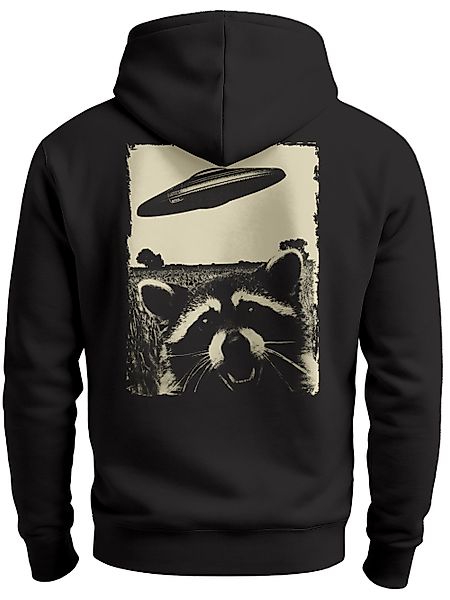 Neverless Hoodie Hoodie Backprint Herren UFO günstig online kaufen