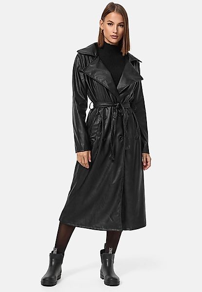 Worldclassca Trenchcoat Worldclassca TRENCHCOAT Kunstleder Gürtel günstig online kaufen